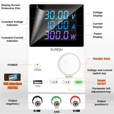 Alimentation CC réglable de laboratoire, 0-30 V – image 2