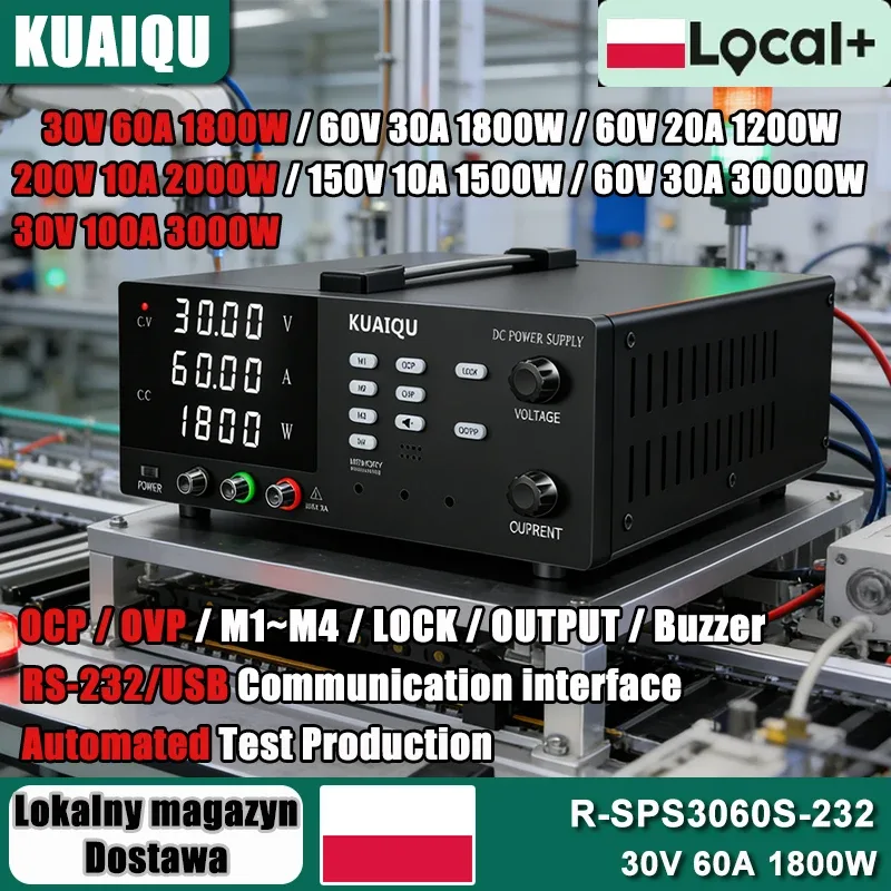 Alimentation de laboratoire réglable 0-30 V 0-60 A