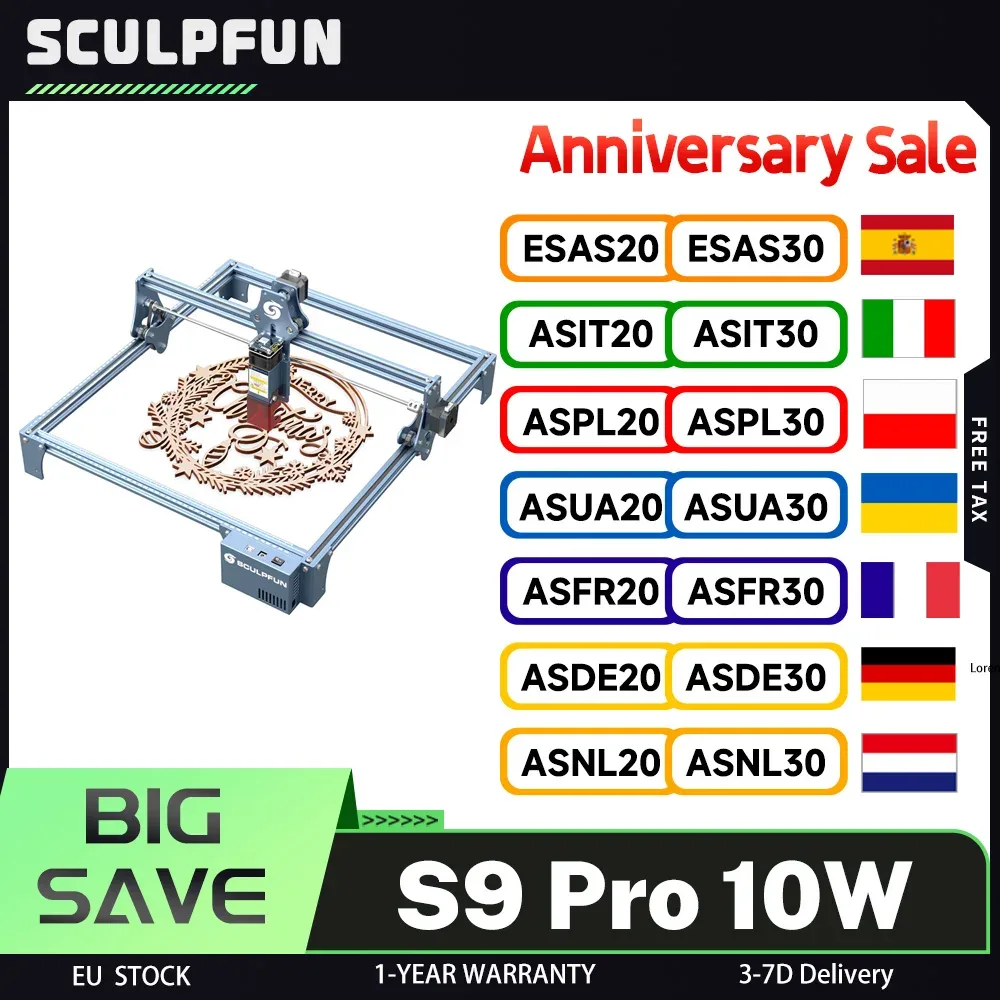 Graveur laser à diode 10 W, zone de 400 × 410 mm