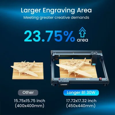 Graveur laser à diode, zone de gravure 450 × 440 mm – image 2