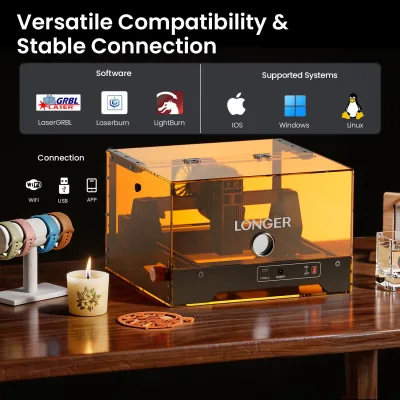Graveur laser compact 5,5 W avec capot – image 2