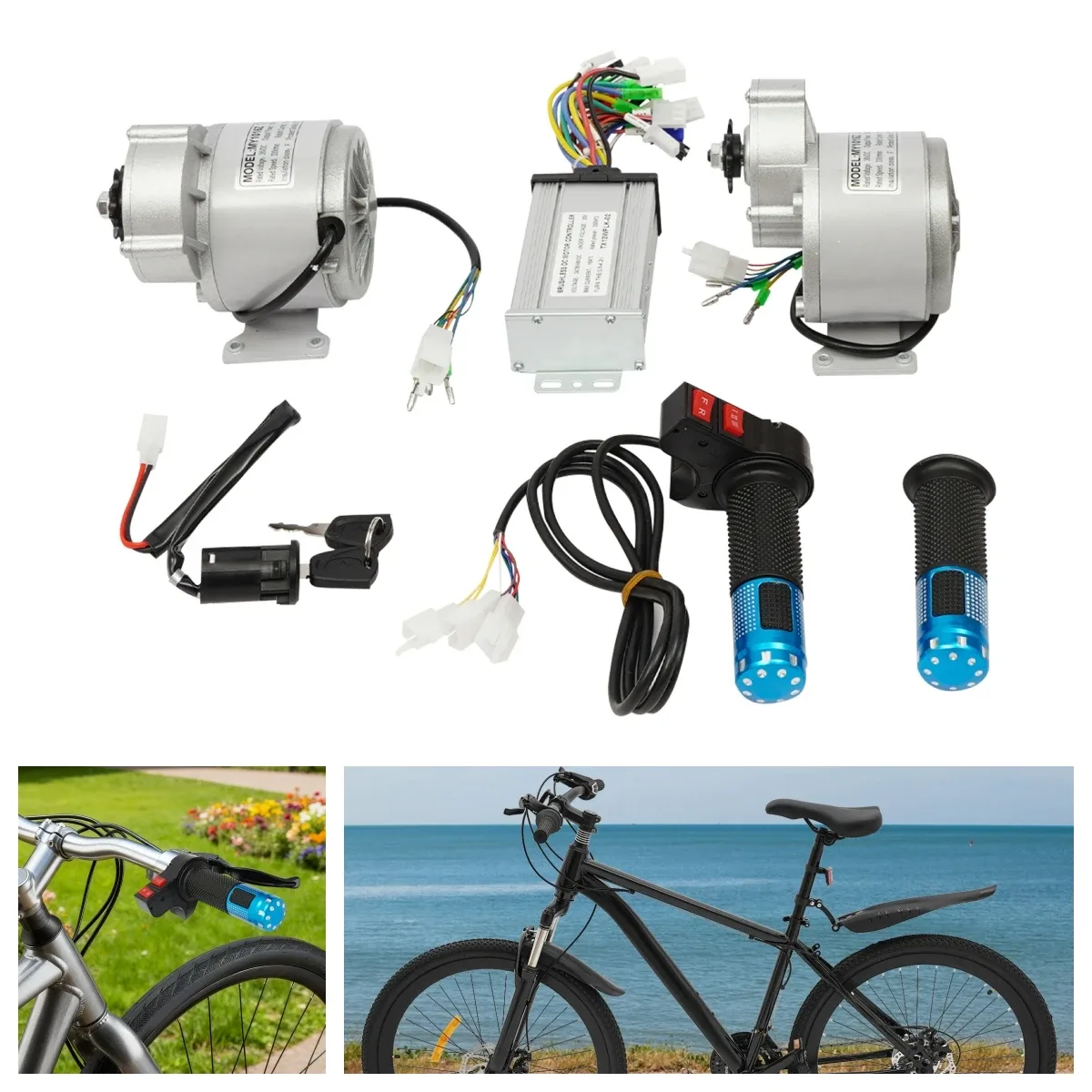 Kit de 2 moteurs électriques sans balais 350 W 36 V