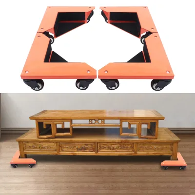Lot de 4 roulettes triangulaires orange et noir – image 3