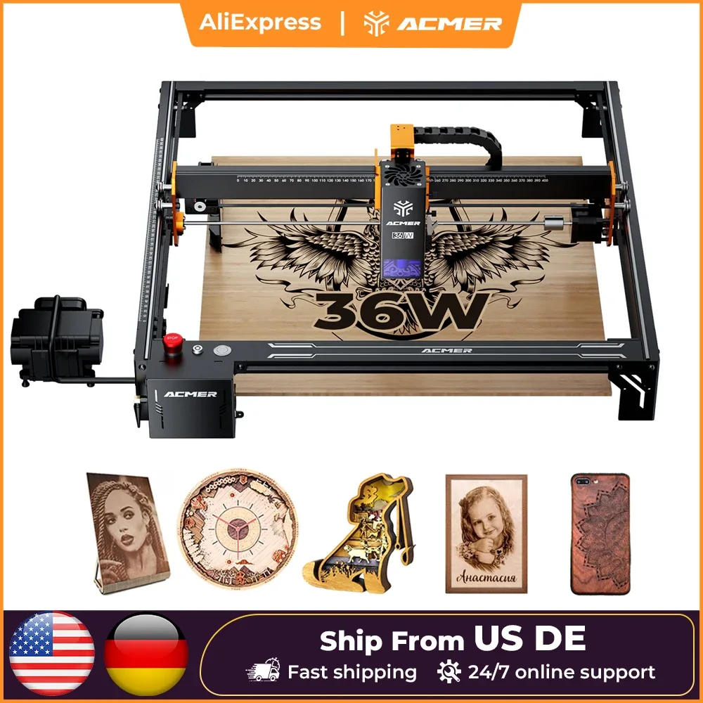 Machine de gravure et découpe laser 400 × 400 mm