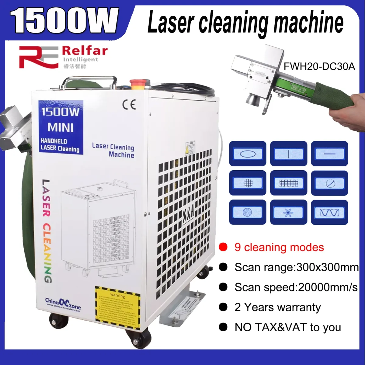 Machine portative de décapage laser de la rouille