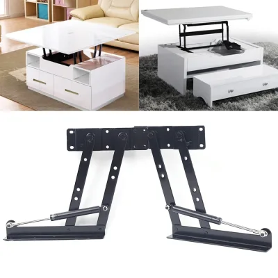 Mécanisme de relevage pour table basse, acier noir – image 2