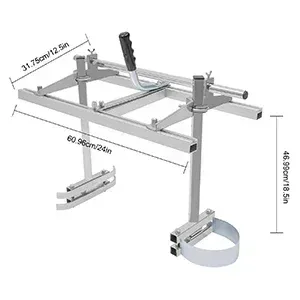 Moulin à tronçonneuse réglable en aluminium argent – image 3