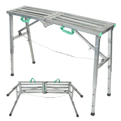 Plateforme de travail pliable en aluminium